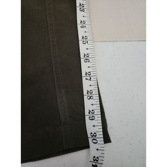 Mountain Hardwear womens hiking trail pants sz 10 Olive green pockets granola - Picture 10 of 10